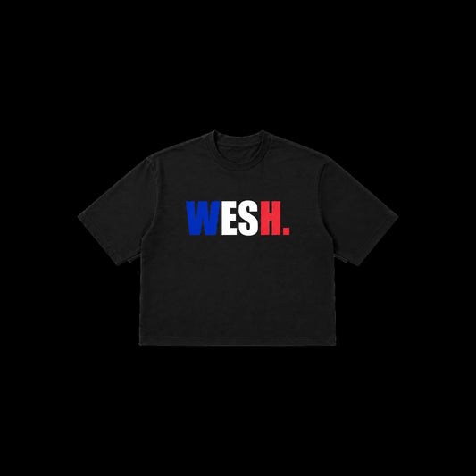 ‘WESH’ TEE BLACK